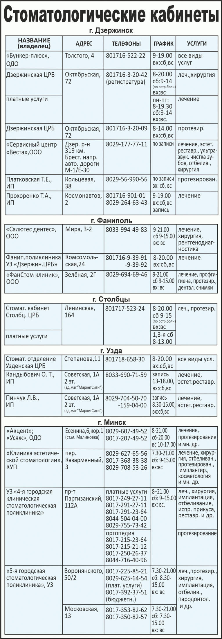 рекламный дзержинск