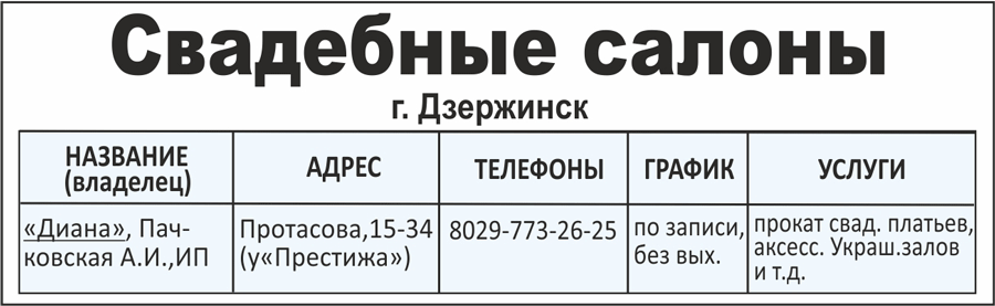 свадебные салоны